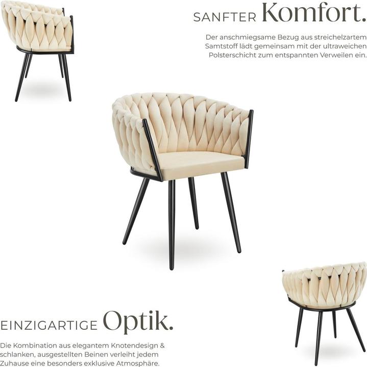 Image du produit tectake Esszimmerstuhl Astano 6er Set