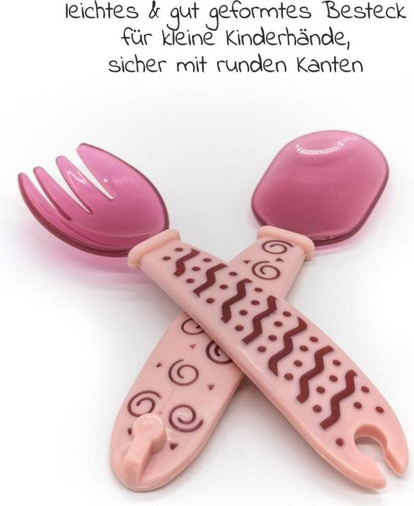Produktbild NUK Kindergeschirr-Sets 4-tlg. Set für unterwegs inkl. Babyteller mit Besteck