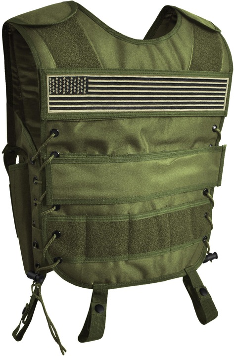 Produktbild Normani Weste mit abnehmbarem Klett-Patch Tac Charge-V - 2278 (5XL)