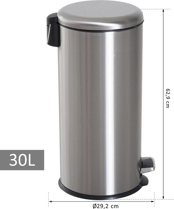 Produktbild Homcom Pedal-Mülleimer mit Inneneimer (30 l)