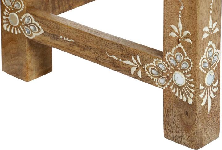 Produktbild DKD Home Decor Side table 8424001853243 Natural Multicolour Acrylic Mango wood 45 x 30 x 45 cm (45 x 30 x 45 cm)