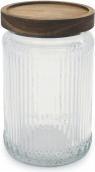 Image du produit Anna bocal en verre avec bois 950ml en relief (0.95 l)