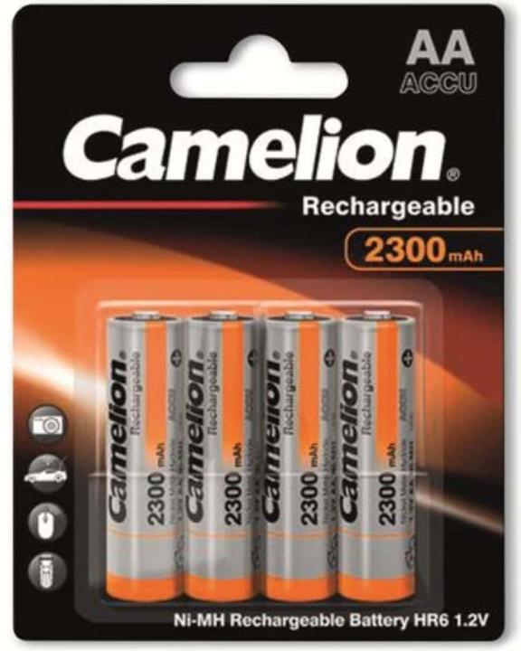 Camelion 17023406 - Rechargeable battery - AA - nickel metal hydride (NiMH) - 1.2 V - 4 (4 pcs., AA, 2300 mAh)
