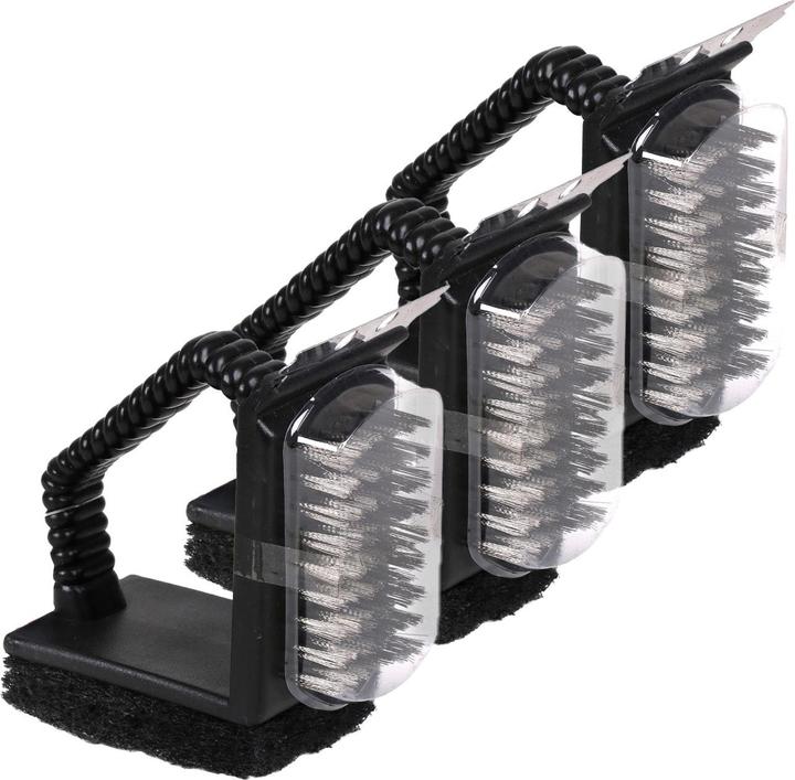Ekilikua Home 3in1 Grillreiniger mit DrahtbÃ¼rste, 3er-Set, Metallschaber und Schwamm (11.50 cm)