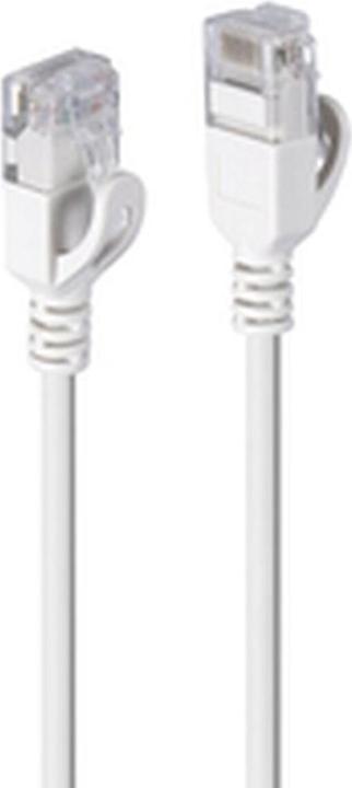 Actual product image Lindy 2m Cat.6A U/FTP Ultra Slim network cable, grey RJ45 plug, 500MHz, copper, 30AWG (U/FTP, CAT6a, 2 m)