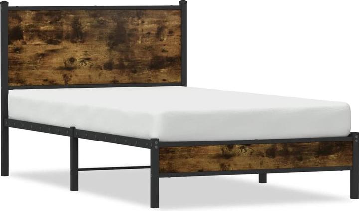 vidaXL Bettgestell mit Kopfteil (120 x 200 cm)