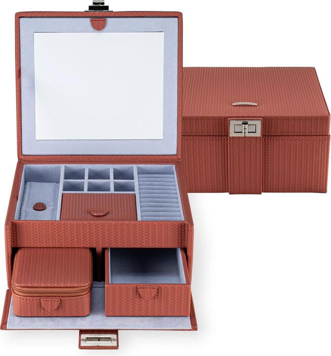 Actual product image Windrose 803948.03 - Jewellery case M with insert Corbello terracotta