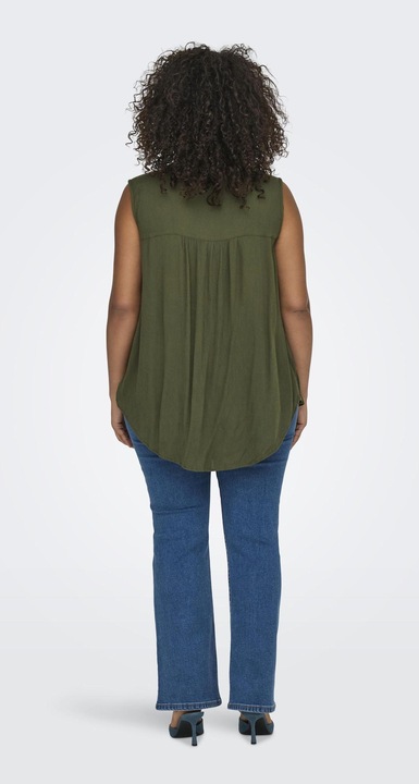 Produktbild Only Normal geschnitten V-Ausschnitt Curve Tank-Top Top (54)