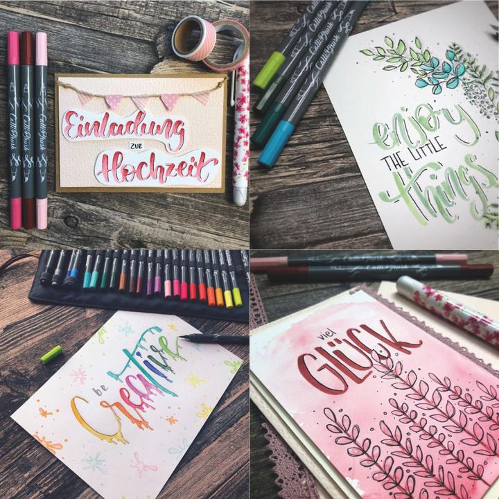 Actual product image Online Callibrush Pen Double Tip (24 x)