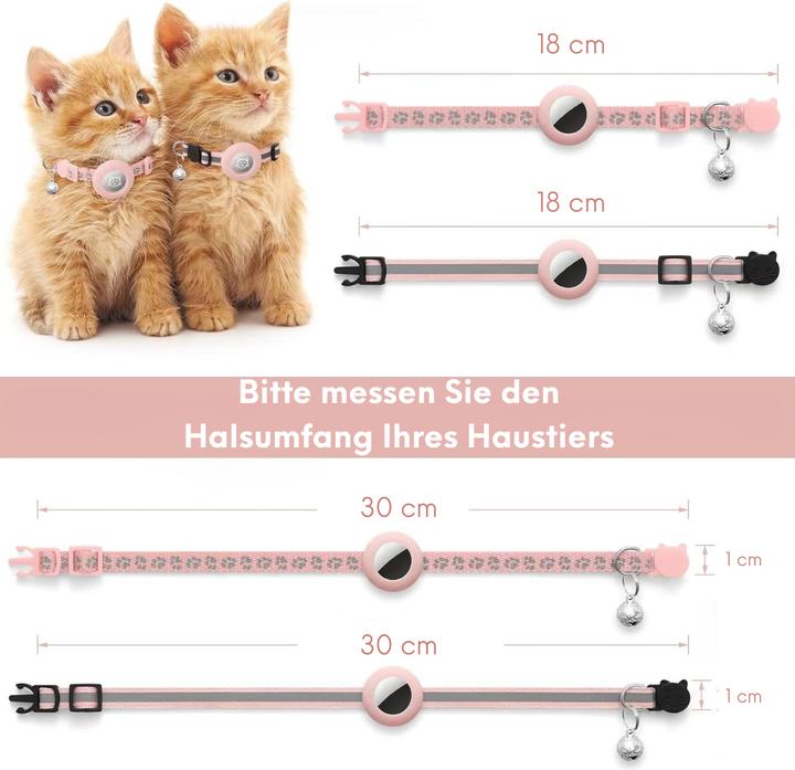 Produktbild Suba 2er Pack Airtag Katzenhalsband