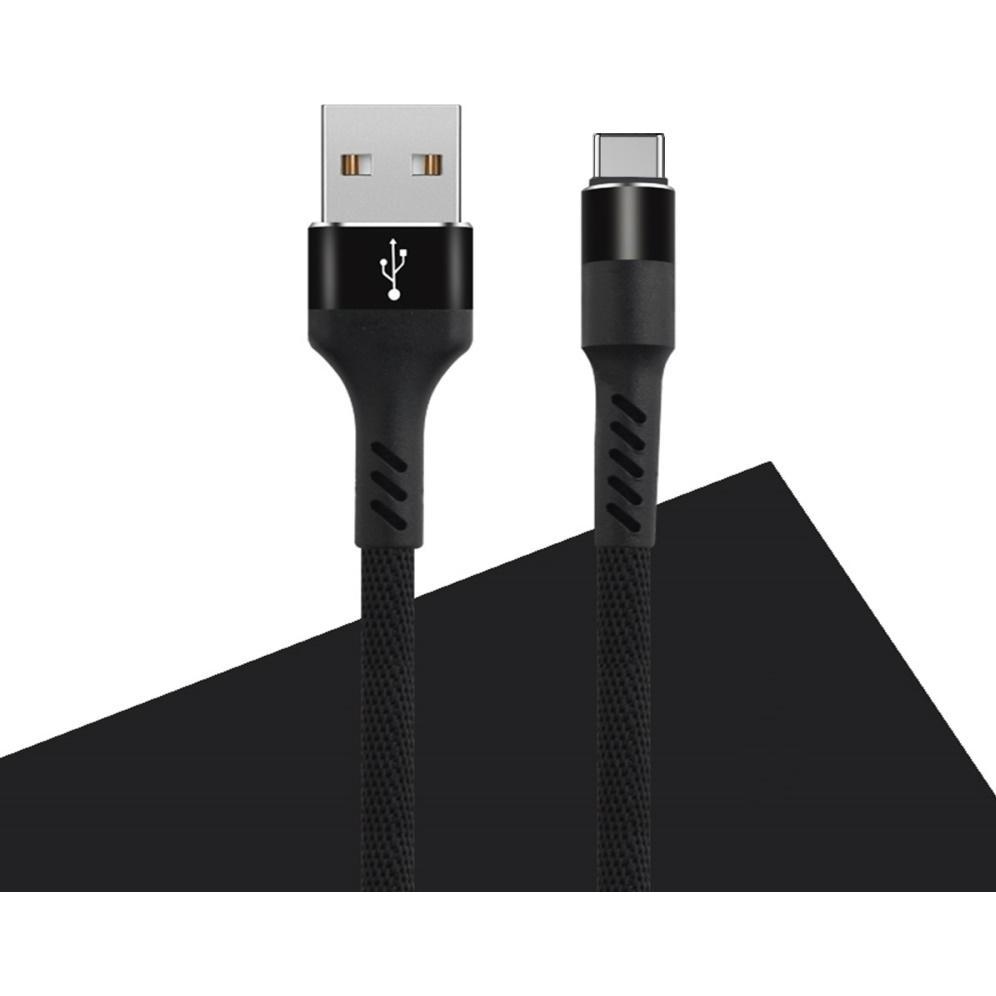 Thumbnail - Maxlife MXUC-01 Kabel USB - USB-C 1,0 m 2A schwarz Nylon (1 m, USB 3.2), USB Kabel