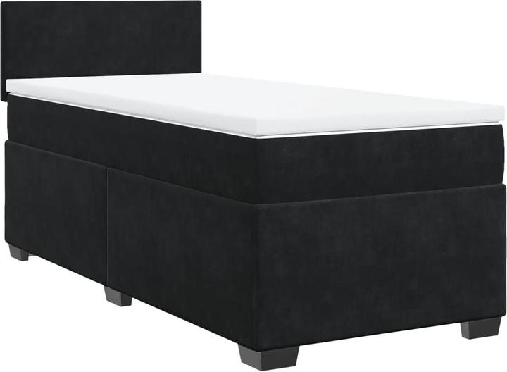 Actual product image vidaXL Bo x spring bed with mattress 120 x 190 cm velvet (120 x 190 cm)
