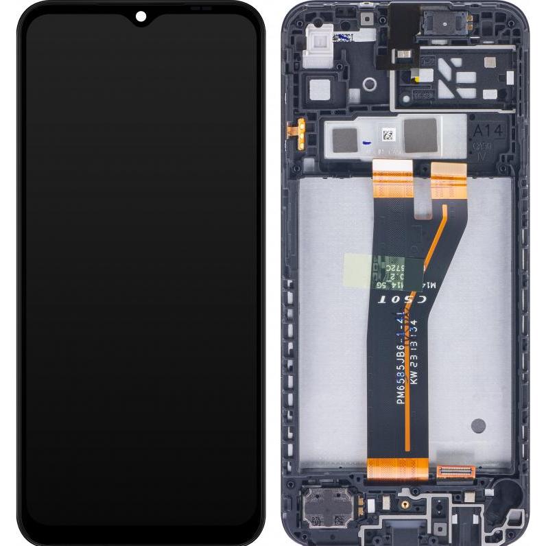 Samsung Display Unit für Galaxy A14 A145, Non EU Version, Schwarz (Display), Mobilgerät Ersatzteile