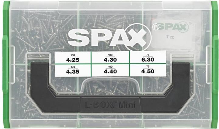 Produktbild Spax Elektriker Montagekoffer L-Boxx Kunststoff T-Star Plus (475 Schrauben pro Stück)