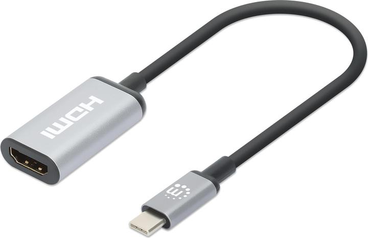Actual product image Manhattan 4K@60Hz USB-C to HDMI Adapter (USB-C, 15 cm)