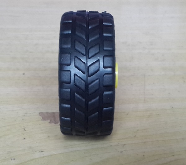 Produktbild YFRobot Set: Chassis-Rad inkl. DC-Motor mit Getriebe (Ratio 1:48)