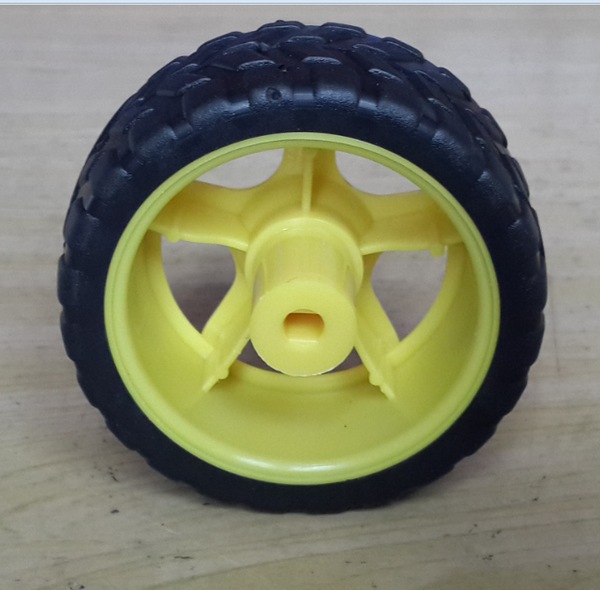 Produktbild YFRobot Set: Chassis-Rad inkl. DC-Motor mit Getriebe (Ratio 1:48)