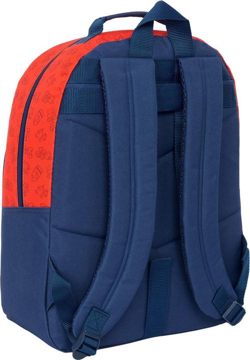 Actual product image Super Schulrucksack Mario Trick Rot Dunkelblau 32 x 42 x 15 cm (15 l)