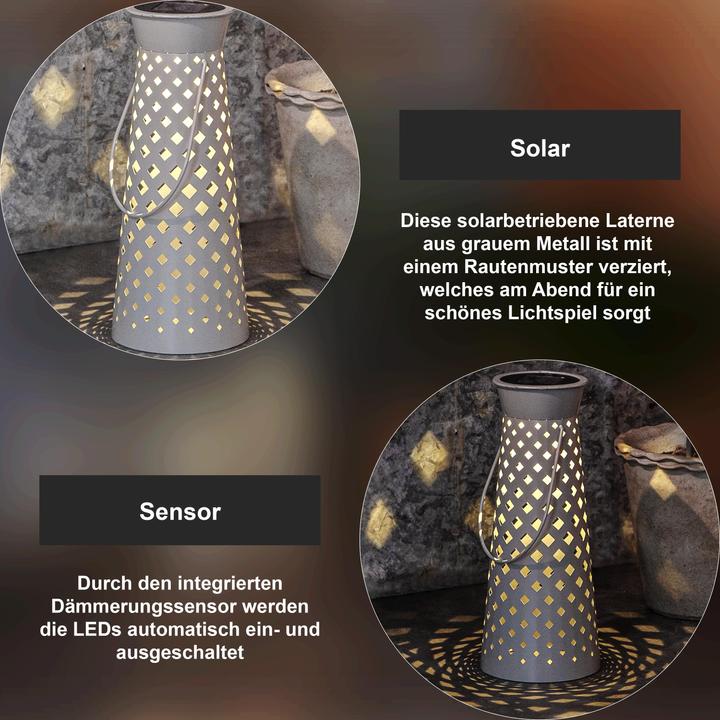 Image du produit Star Trading Décoration solaire Romby (14 x 14 x 33 cm, 1 x)