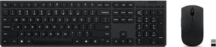 Immagine prodotto Lenovo Computer keyboard Professional Wireless Rechargeable Combo Keyboard and Mouse-Nordic |