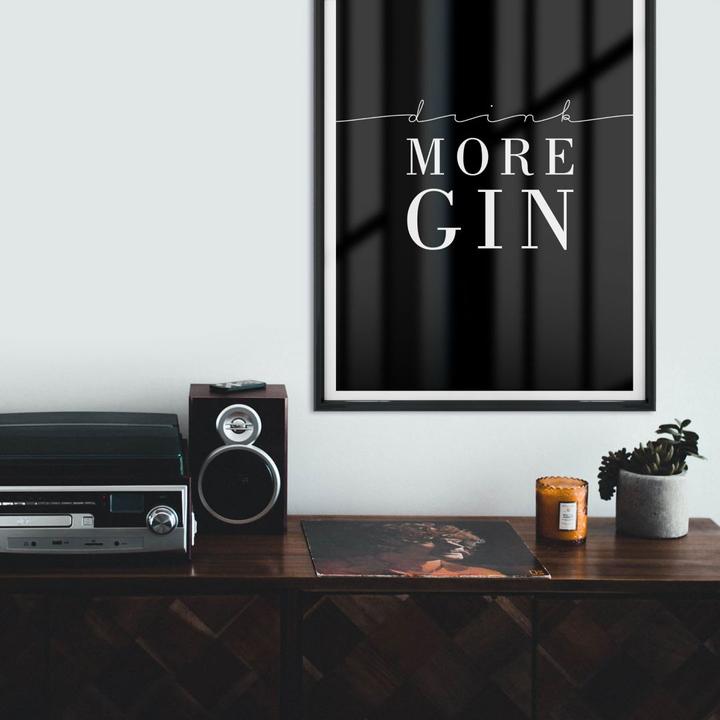 Image du produit Trenddeko Drink more Gin (40 x 50 cm)