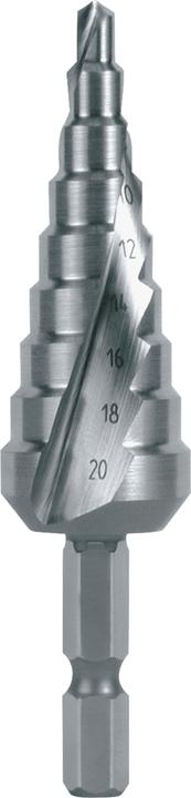 Actual product image Ruko Step drill bit HSS, spiral fluted with cross grinding