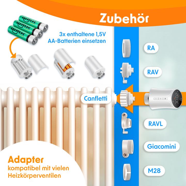 Actual product image Kesser Heizkörperthermostat mit Smart Home Steuerung