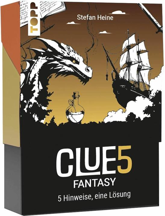 CLUE5 #Fantasy. 5 Hinweise, nur eine Lösung. Das Trend-Quiz für deine Tasche (Deutsch, 1 - 8 Spieler)