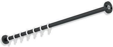 Hewi Vorhangstange 1000mm, Edelstahl schwarz tiefmatt