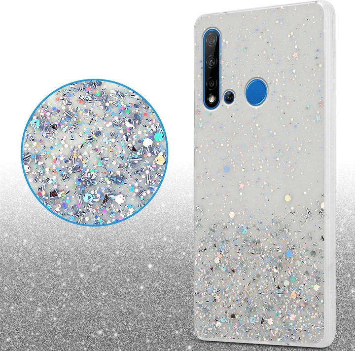 Actual product image Cadorabo TPU cover sparkling glitter (Huawei Nova 5i, Huawei P20 Lite (2019))