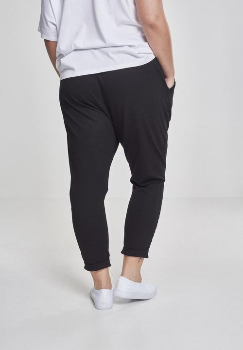 Actual product image Urban Classics Ladies Open Edge Terry Turn Up Pants (4XL)