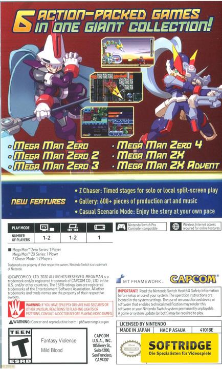 Immagine prodotto Capcom Mega Man Zero/ZX Legacy Collection (Switch Lite, Switch OLED, Switch, DE)