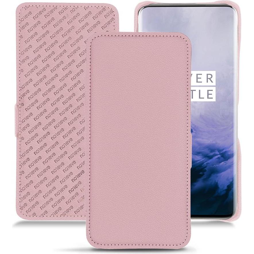 Noreve Lederschutzhülle horizontal (OnePlus 7 Pro), Smartphone Hülle, Rosa