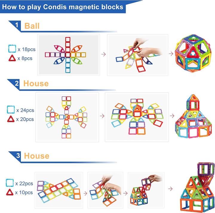 Actual product image Condis Magnetic blocks