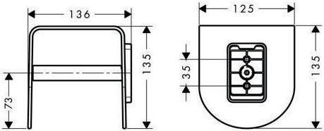Productafbeelding Axor URQUIOLA wandgemonteerde papierrolhouder chroom