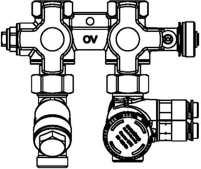 Actual product image Oventrop OV connection set Flypass Set 1 DN 15