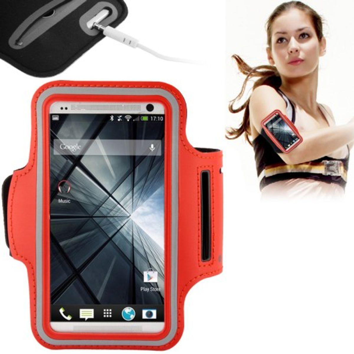Thumbnail - König Design Sportarmband Tasche für Handy Samsung Galaxy S5 Neo Rot, Smartphone Sportarmband, Rot