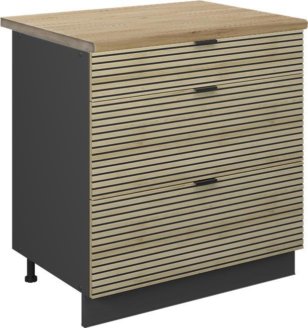 Anthrazit, Eiche Paneel, Goldkraft Eiche