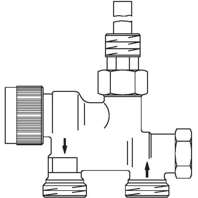 Thumbnail - Oventrop OV Tauchrohrventil DN 15, 3/4Zoll AG, Messing, Zubehör Heizen