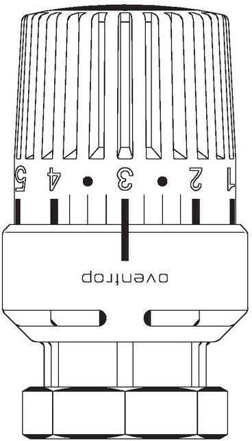 Productafbeelding Oventrop UniLV thermostatische kop voor Vaillant - Wit (1616001)