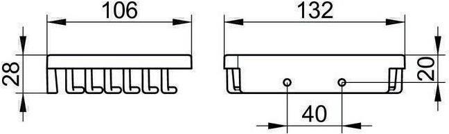 Produktbild Keuco Duschablagen Seifenkorb abnehmbar