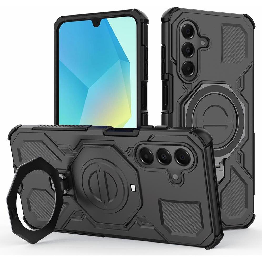 Techsuit - Carbon Shield PRO - Samsung Galaxy A16 4G / A16 5G - Black (Samsung Galaxy A16, Samsung Galaxy A16 5G), Cover smartphone, Nero