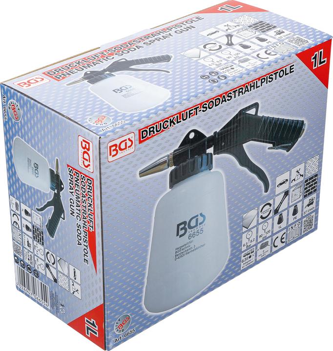 Image du produit BGS Pistolet de sablage au bicarbonate de soude à air comprimé 1 l