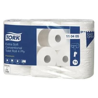 Tork Toilettenpapier Premium 110406 4-lagig 150 Blatt Weiß 6 Rollen