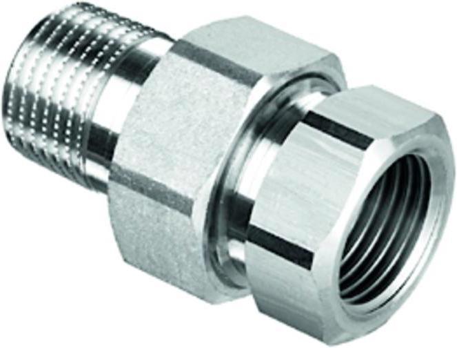 Schell Heizkörperverschraubung 10 bar, Durchgang messing, 1/2Zoll messing, 1/2Zoll