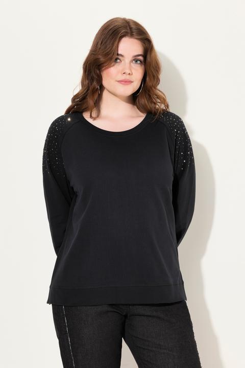 Produktbild Ulla Popken Sweatshirt, Ziernieten, Oversized, Rundhals, Langarm (58)