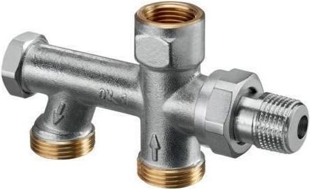 Actual product image Oventrop OV Uno single-pipe connector G 3/4" male with HK insulating fitting