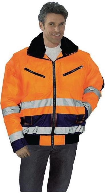 Actual product image Prevent High-visibility pilot jacket size M orange/navy (M)