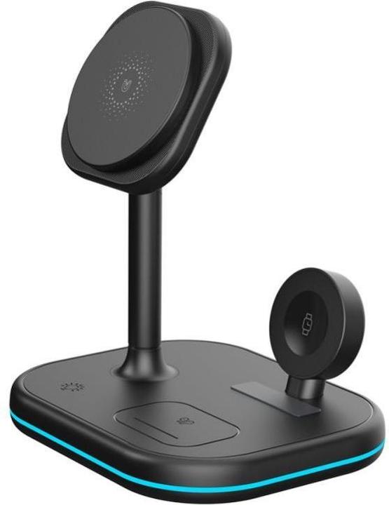 Produktbild Tech-Protect QI15W-A27 3in1 inductive charger with stand with MagSafe for smartphone / Apple Watch / (18 W)