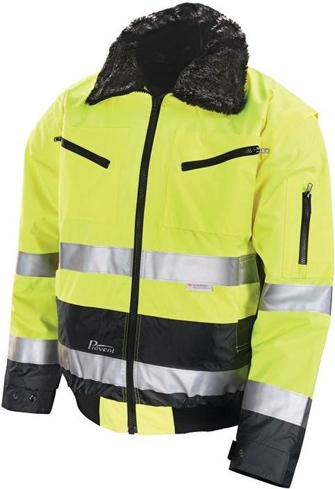 Produktbild Prevent Warnschutz-Pilotenjacke Grösse XL gelb/grau (XL)
